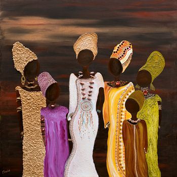 African painting Akosa