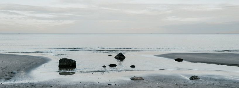 Strandpanorama op Usedom van Heiko Westphalen