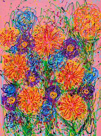Verspielte Blumen von Atelier ‘Et Wad - Monique Bremer