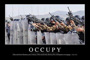 STK107151M-Occupy: Inspirerende en motiverende poster van Stocktrek Images