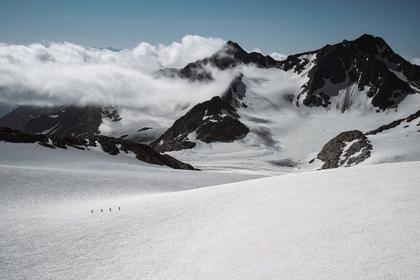 De overkruising van de Stubaier Gletscher (landscape) van Linda Richter