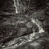 Waterfall in black and white by Ideasonthefloor