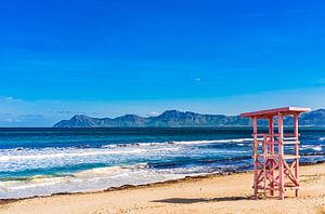 Baie d'Alcudia sur l'île de Majorque, Espagne Mer Méditerranée