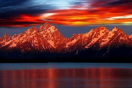 Grand Teton Bergkette  von Renate Knapp