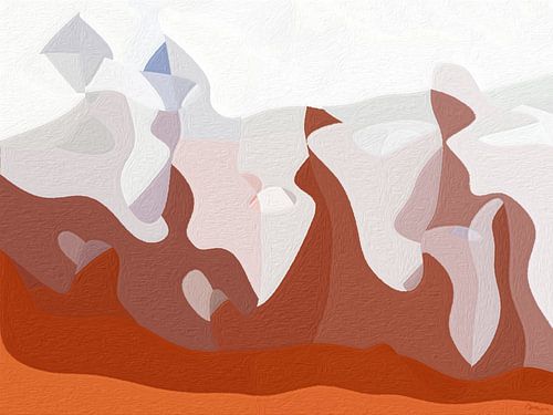 Het abstracte landschap Picco.