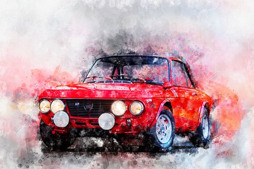Lancia Fulvia HF Rood