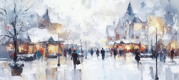 Winterse Stadsgezichten
