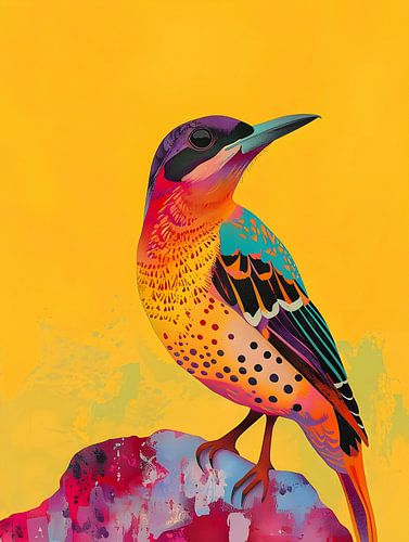 Bunter tropischer Vogel