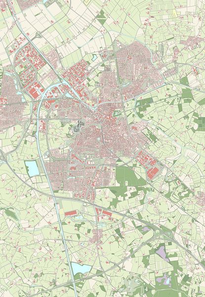 Map of Almelo by Rebel Ontwerp