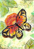 Monarch Schmetterling auf Blume