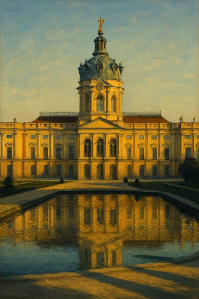 Reflet du château de Charlottenburg : Sérénité baroque au coucher du soleil par Travel Shop