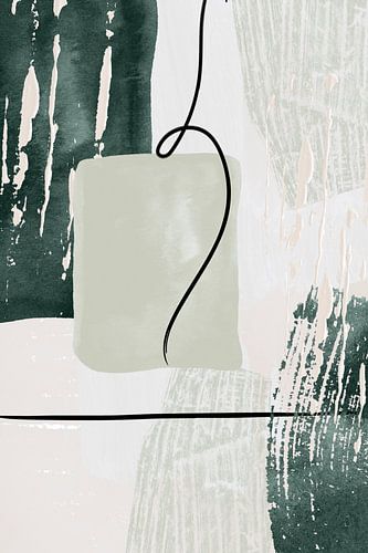 Abstracte vormen in groen-3
