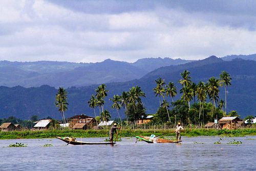Vissers op het Inle meer