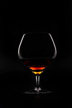 Chique foto van een cognacglas