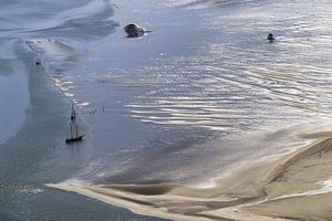 Segelnboote auf dem Watt