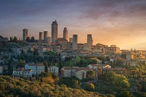 Die mittelalterlichen Türme des Dorfes San Gimignano