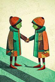 Children in colourful style by Imperial Art House