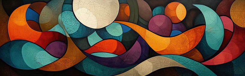 Abstract Colour Dance | Chromatic Pulse par Caprices d'Art