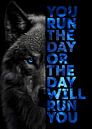 Wolf Diermotivatie Blauw van Quotes Motivation thumbnail