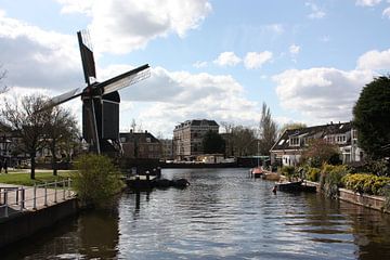Postcard of Leiden by Marianne van den Bogaerdt