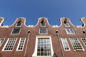 Rij klokgevels in de Weteringstraat in Amsterdam