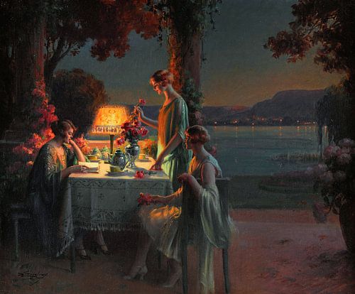 Delphin Enjolras,Jeunes femmes au bord du lac