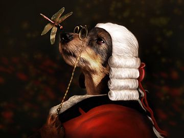 Sir Dachshund by Babette van den Berg