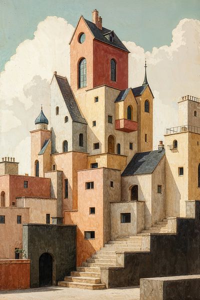 Rêves de grès : une fantaisie cubiste par Arjen Roos