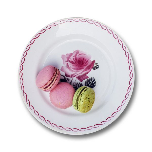 Blond beeld : Un Macaron s'íl vous plaît op oud frans  bordje van Blond Beeld