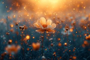 Die goldene Blüte der Abenddämmerung