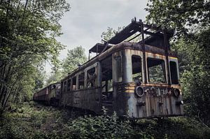 Verlassener Urbex-Zug mitten im Wald