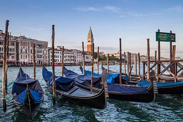 VENICE Grand Canal & Gondels  van Melanie Viola