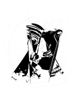 Abstracte kunst JM0082 van Johannes Murat