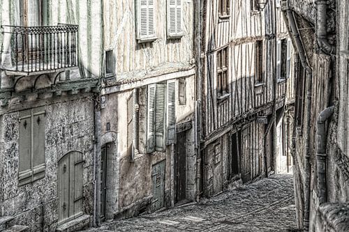 Vakwerk in een oude Franse stad