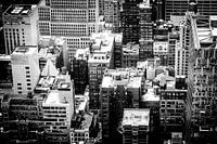 Skyscraper, New York City (zwart-wit versie)