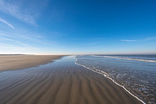 Leegte op het strand van Schiermonnikoog