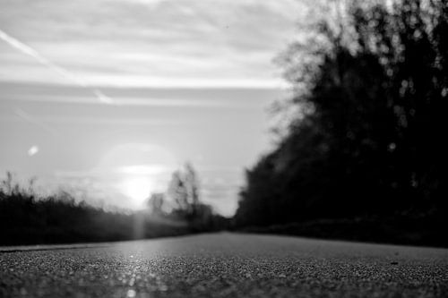 zwart wit weg