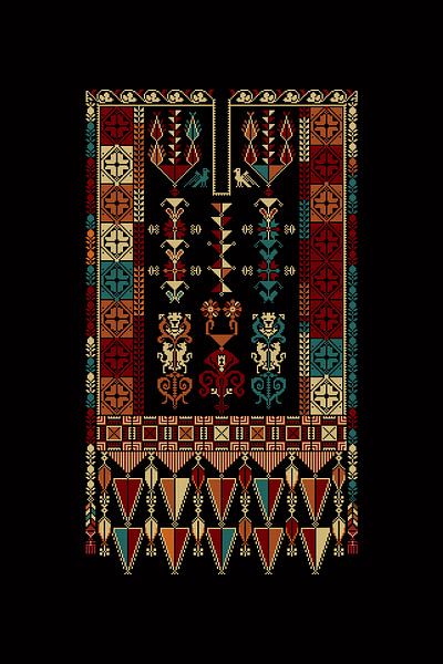 Tatreez ornament template 61 by Richard Laschon