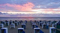 coucher de soleil à Katwijk