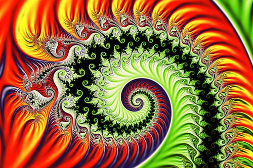 Kleurrijke Mandelbrot Fractal - Wiskunde en Kunst