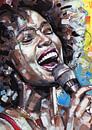 Whitney Houston malerei von Jos Hoppenbrouwers Miniaturansicht