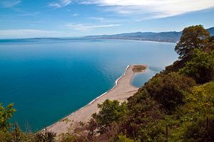 Weisse Lagune von Tindari auf der Insel Sizilien
