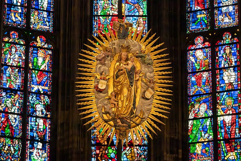 Stained-glass windows Aachen Cathedral by Joes van Asten