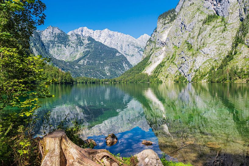 View of the Obersee in the Berchtesgadener Land in Bavaria by Rico Ködder