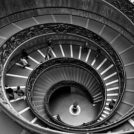 Escalier en colimaçon au Musée du Vatican sur Nicole