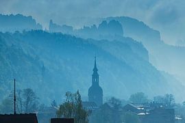 Bad Schandau und Schrammsteine von Sylvio Dittrich
