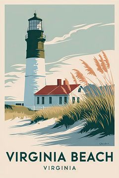 Virginia Beach, Virginia van Poster Art Shop
