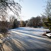 Blick auf den Leidse Rijn bei Park Oog in Al (Utrecht) im Winter (Landschaft) von André Blom Fotografie Utrecht