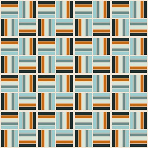 Mid-Century Moderne Strepen