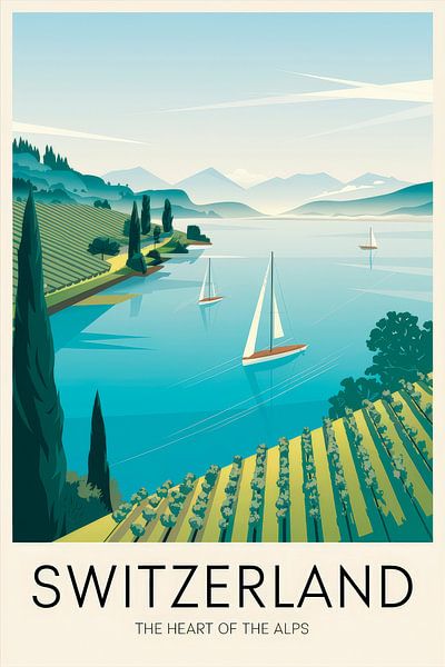Switzerland by Poster Art Shop